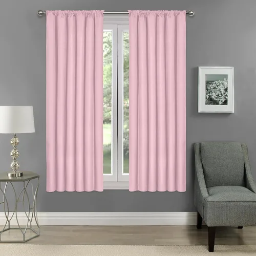 Vista 57 de ECLIPSE Kendall - Cortina térmica opaca moderna con bolsillo para cortinero, para dormitorio o sala de estar (1 panel), 42 x 54 pulgadas, alcachofa