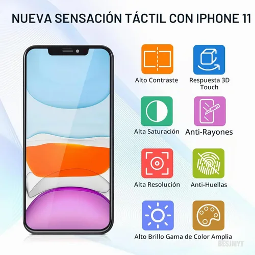 Vista 5 de para iPhone 11 Reemplazo de pantalla con altavoz de oído LCD 6.1