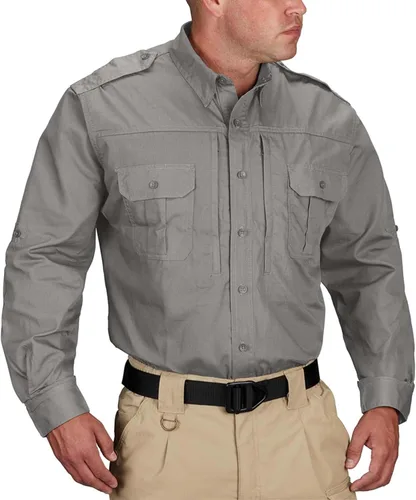 Vista 7 de Propper Men's Long Sleeve Tactical Shirt Caqui
