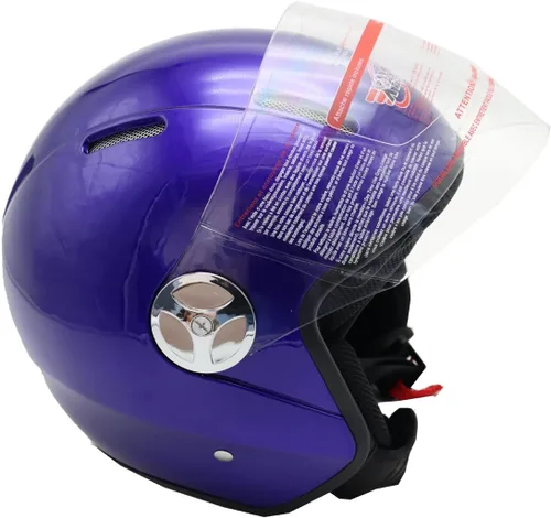 Vista 2 de X-Pro Casco de motocicleta para adultos aprobado por DOT (S, azul 2022)