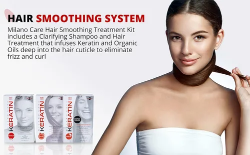 Vista 7 de Keratin Hair Smoothing System - Tratamiento profesional de salón con champú aclarador, chocolate, 4 onzas líquidas