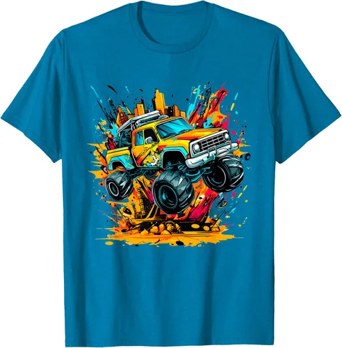 Vista 10 de Monster Trucks Are My Jam - Camiseta Monster Truck, Negro