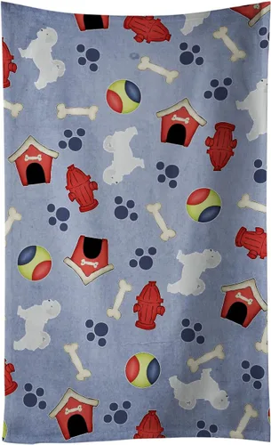 Vista 31 de Caroline's Treasures BB3948KTWL Affenpinscher Dog House Collection - Toalla de cocina para invitados, toalla de baño decorativa para cara, té, paño