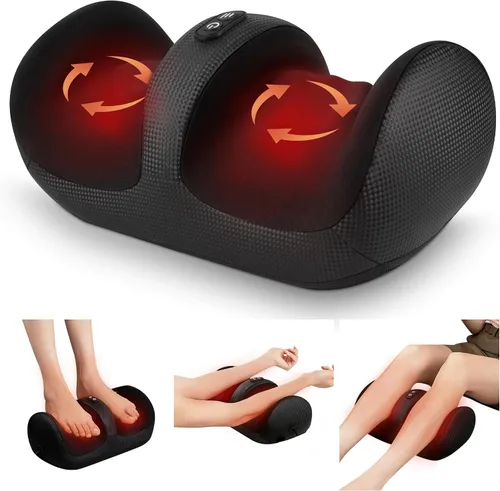 Vista 10 de Nekteck Foot Massager with Heat & Shiatsu Foot Roller, Adjustable Intensity & Calf Massage for Sore Feet, Neuropathy & Plantar Fasciitis, Portable