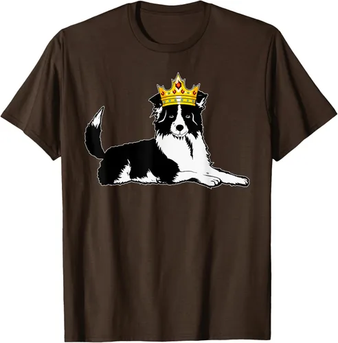 Vista 6 de Border Collie Crown - Camiseta veterinaria de piel de pastoreo de ovejas, Negro