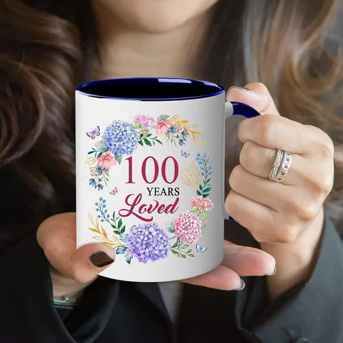 Vista 6 de Regalos de cumpleaños número 100 para mujeres, regalo de cumpleaños de 1926 para ella, taza de 100 años amados, regalo para mujeres que cumplen 100
