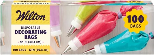 Vista 3 de Wilton Bolsas de pastelería desechables para decorar pasteles de 12 pulgadas, 100 unidades (paquete de 2)