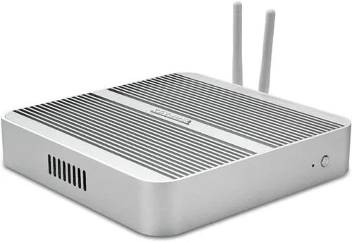 Vista 2 de KINGDEL Mini computadora de escritorio, mini PC sin ventilador con CPU Core i5, 16 GB de RAM, SSD de 256 GB, puerto HD, VGA, 4 x USB 3.0, WiFi