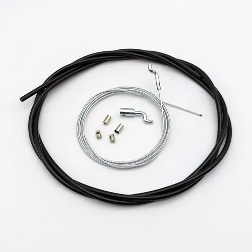 Vista 5 de Kit de reparación de cable de acelerador universal para control de cortacésped ajustable Z Bend Cabel End Mini Bike Go Kart DIY Kit de cable