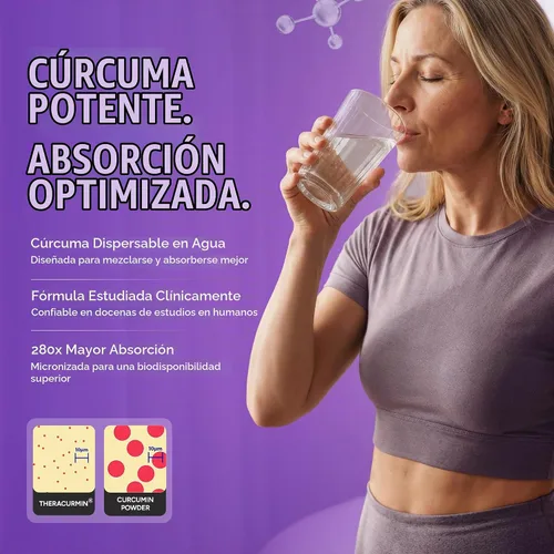 Vista 4 de IMMUNOVITES Theracurmin BID 300mg - Ahora con jengibre y bioperina (botella de 60 unidades)