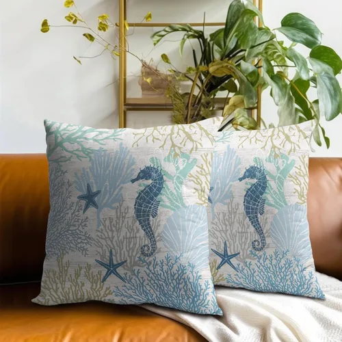 Vista 81 de Giwawa Juego de 2 fundas de almohada decorativas con diseño floral de girasol de 16 x 16 pulgadas, fundas de cojín decorativas para el hogar, sofá