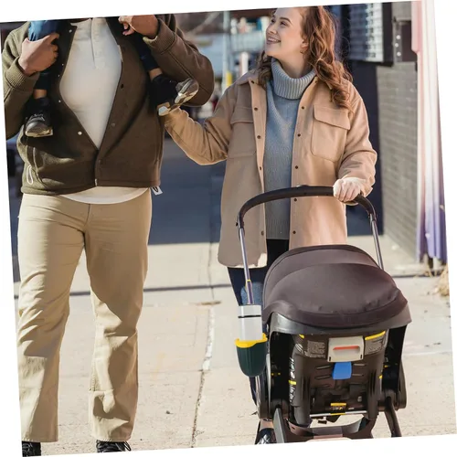 Vista 8 de Abaodam Adjustable Cart Bottle Holder Stroller Cup Rack Trolley Accessory Secure Drink Holder for Park Walks and Bicycle Trips Simple Clip