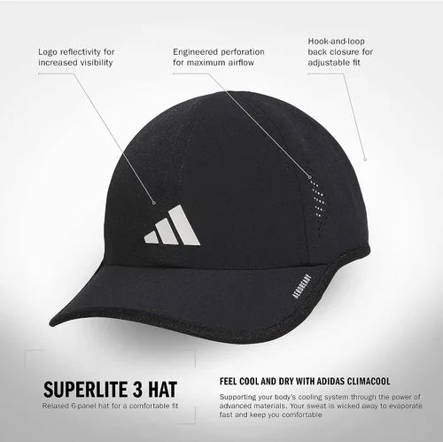 Vista 49 de Adidas Superlite - Gorra deportiva ajustable de ajuste relajado para entrenamiento