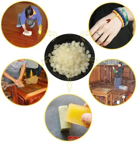 Vista 5 de TooGet Pellets de cera de abeja blanca pura, cuentas de cera de abejas naturales, pastillas de cera de abejas, calidad premium, grado cosmético, 14