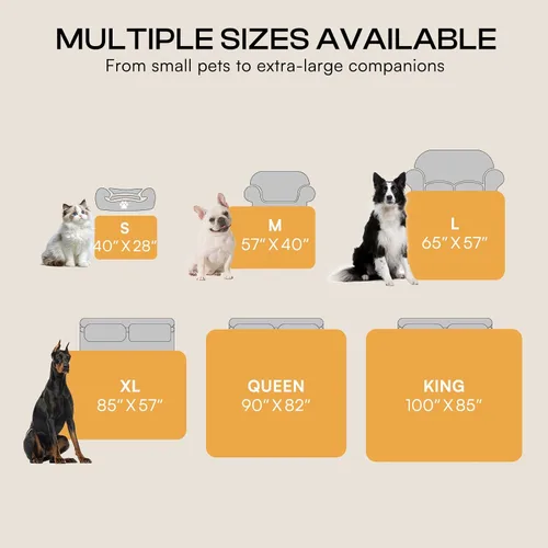 Vista 7 de Cobija impermeable para mascotas, a prueba de líquidos y orina, para sofá, cama, sillón, reversible, vellón, forro polar, protector de muebles