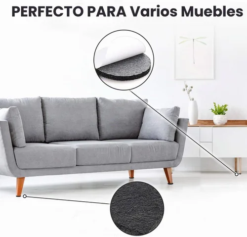 Vista 3 de Yelanon Almohadillas de fieltro para suelos de madera dura, 261 protectores de piso de alta calidad para muebles, almohadillas de fieltro para patas