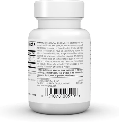 Vista 4 de Source Naturals Sleep Science Melatonina, ayuda a promover el sueño* - 3 mg, 60 tabletas