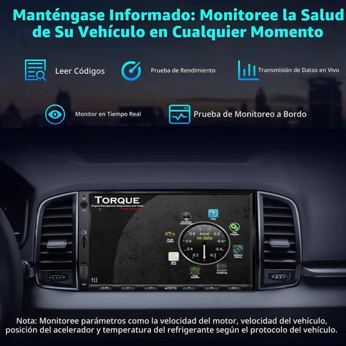 Vista 5 de A5L - Estéreo de auto doble DIN Android de 7 pulgadas con escáner OBD2, CarPlay inalámbrico y Android Auto, ecualizador de 24 bandas, DSP, conexión