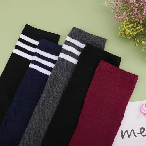 Vista 4 de Aneco 6 pares de calcetines extralargos para botas largas, calcetines altos hasta el muslo para mujer