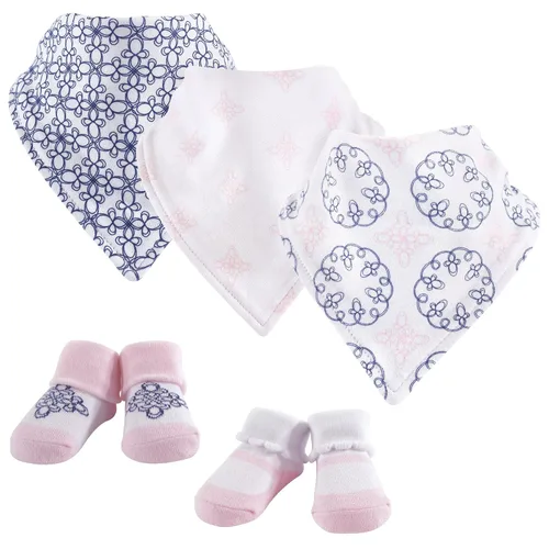 Vista 3 de Yoga Sprout Juego de babero y accesorios de bandana, 5 piezas, flechas