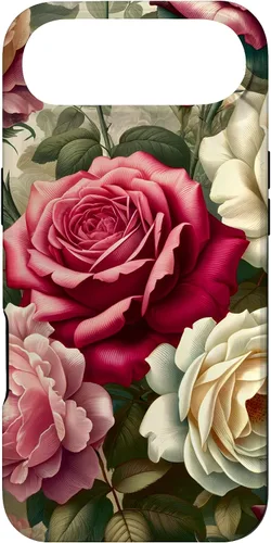 Vista 26 de Funda con diseño floral para iPhone 16 con diseño floral estilo victoriano
