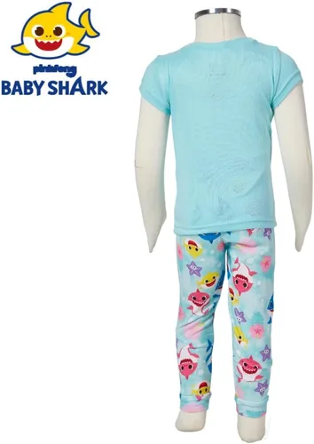 Vista 8 de Nickelodeon Conjunto de pijama de tiburón bebé, ropa de dormir de 2 piezas para niños pequeños y niños pequeños, 2T - 4T, Multi
