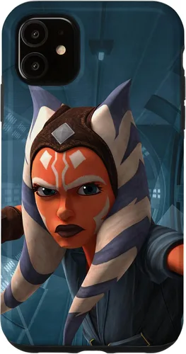 Vista 8 de Carcasa azul Ahsoka Tano para iPhone 13 Pro Max Star Wars The Clone Wars