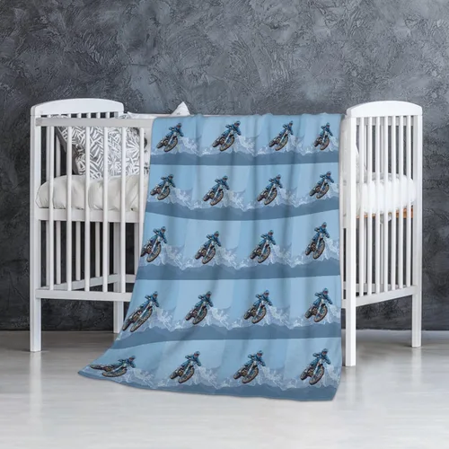 Vista 39 de Manta de forro polar suave para regalo de motocicletas de motocross, manta acogedora de franela, aire acondicionado, 50x40 pulgadas para niños