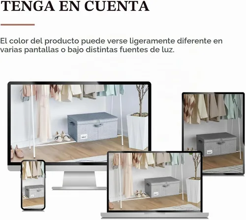 Vista 9 de GRANNY SAYS - Contenedores de almacenamiento extra grandes con tapas Gris ceniza