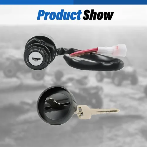 Vista 7 de WFLNHB Interruptor de encendido con llave de repuesto para Yamaha Raptor 250 350 660R 700