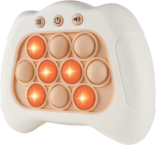 Vista 11 de Intoypad Pop The Target! Máquina de juego de mano de empuje de velocidad: un divertido juego multijugador para la familia. Juguete sensorial Fidget