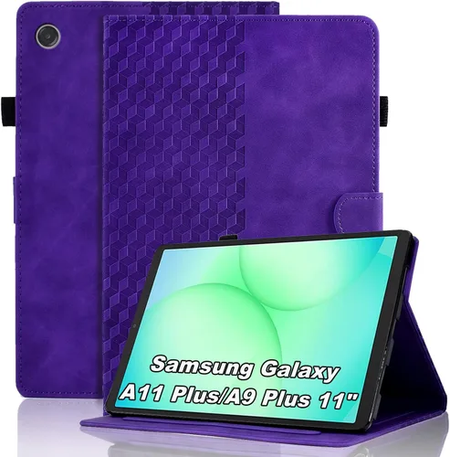 Vista 25 de Funda para Samsung Galaxy Tab S6 Lite 2024/2022/2020 de 10.4 pulgadas SM-P620/P625/P610/P613/P615/P619 de piel sintética, funda magnética con Negro