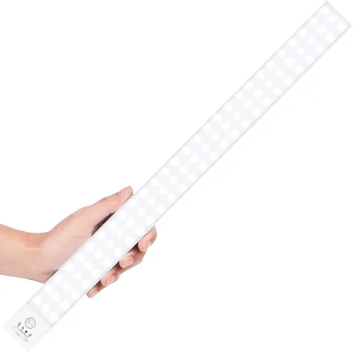 Vista 8 de Alivation 36 luces LED para armario con sensor de movimiento, funciona con pilas, iluminación debajo del gabinete, luz con sensor de movimiento