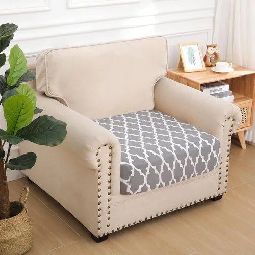 Vista 105 de hyha Fundas de cojín de sofá estampadas, fundas de sofá florales lavables para sofás con 2 cojines, fundas de cojín de patrón elástico para muebles