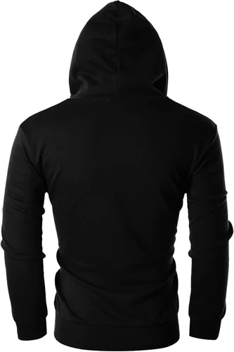 Vista 3 de Ohoo Sudadera con capucha ligera con cremallera y bolsillos, de manga larga, con cremallera completa