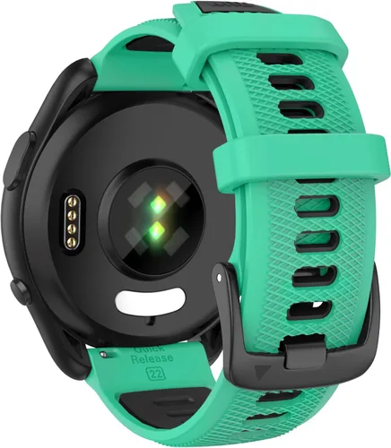 Vista 8 de OVERSTEP Correa de repuesto compatible con Garmin Forerunner 265, correas de reloj de liberación rápida de 0.866 in para Forerunner 255, Vivoactive