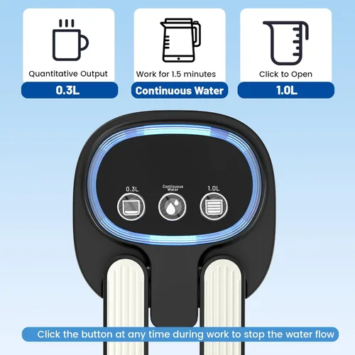 Vista 4 de Boquilla plegable de 3 modos, dispensador de agua de 5 galones, bomba de botella de agua para 5 galones, dispensador de jarra de agua eléctrico