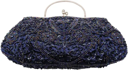 Vista 4 de Bolsos de noche de lentejuelas vintage de los años 20 para mujer