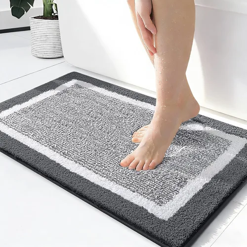 Vista 36 de OLANLY Alfombras de baño 24x16, tapetes de baño extra suaves y absorbentes de microfibra, antideslizantes, lavables a máquina, secan rápido