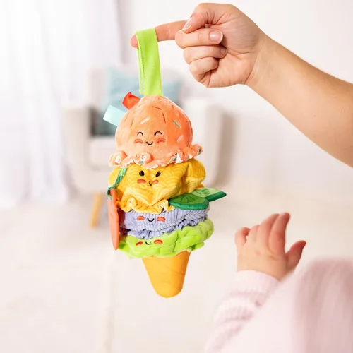Vista 4 de Melissa & Doug Juguete infantil de helado portátil con clip con sonido y vibración