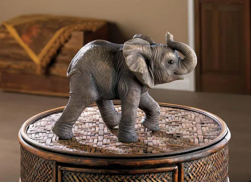 Vista 2 de Accent Plus Figura de elefante feliz 5.5x10x7.5