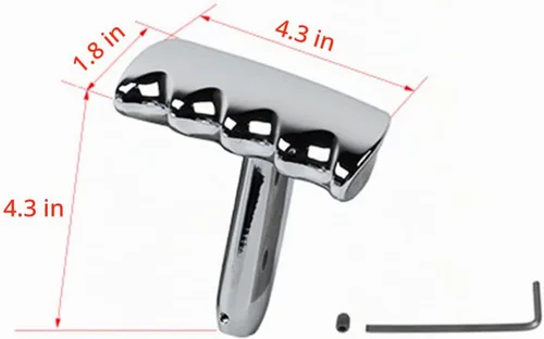 Vista 8 de Pomo de palanca de cambios de metal con mango en T para Jeep Wrangler 2008-2014, Liberty/Durango 2011-2014, Grand Cherokee 2011-2013, Dodge Ram