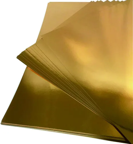 Vista 3 de KODAMAA Cartulina cuadrada de 12 x 12 pulgadas, papel metálico brillante multiusos, perfecto para manualidades, decoración de fiestas, embalaje