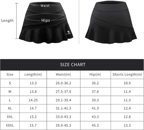 Vista 7 de CAMELSPORTS Falda deportiva deportiva casual para mujer, plisada, para tenis, golf, correr, entrenamiento, con pantalones cortos integrados