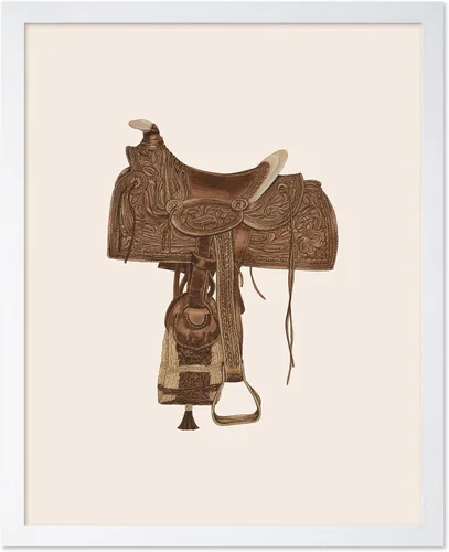 Vista 21 de Poster Master Póster vintage de cuero para silla de montar, estampado retro de vaquero, arte de silla de montar, diseño occidental, impresión