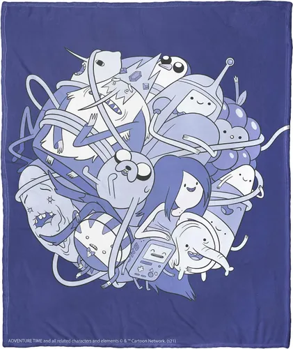 Vista 18 de Northwest Adventure Time - Manta de seda táctil, 50 x 60 pulgadas, Adventure Comic