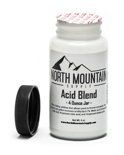 Vista 2 de North Mountain Supply - Mezcla de ácidos de grado alimenticio AB-4oz - Tarro de 4 onzas