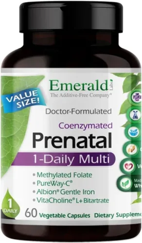 Vista 9 de Emerald Labs Prenatal 1-Daily Multi, 30 Cápsulas