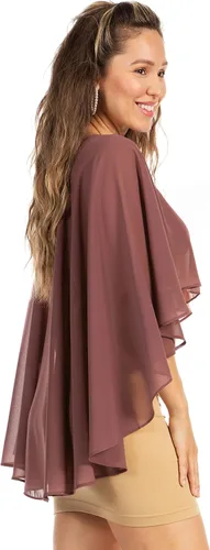 Vista 4 de Sakkas Anya - Capa de gasa suave para mujer, para boda, dama de honor, novia, bolero