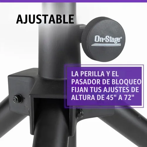 Vista 4 de On-Stage SSP7950 - Paquete de soporte de altavoz de aluminio